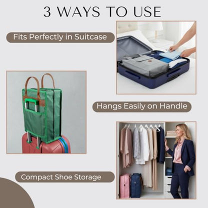 Shoe Bag for Travel, Portable Shoe Organizer, Storage Bag, Shoe Tote Bag for Women and Men - style: Lush