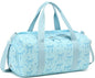 Gym Bag Sports Duffle Bag with Wet Pocket Weekender Overnight Bags with Waterproof Shoe Pouch and Air Hole for Girls Kids Women Workout Travel Bags (Bow Tie Blue) - color: Bow Tie Blue