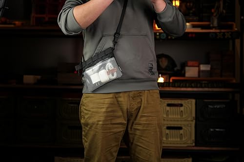 TACTICAL_GEEK EDC Modular Carry Pouch, Waterproof Nylon Organization, Multifunctional Utility Carry Pouch, Semi-Transparent Mesh Pouch for Storing Tools, Daily Necessities - size: Storage A15