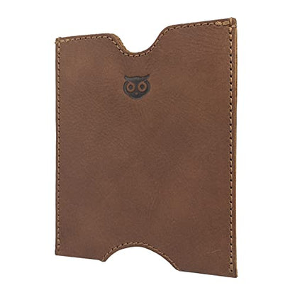 Hide & Drink, Travel Passport Pocket Sleeve Handmade from Full Grain Leather - Single Malt Mahogany - color: Single Malt Mahogany