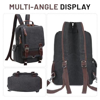 mygreen Canvas Cross Body Messenger Bag Shoulder Sling Backpack Travel Rucksack - color: Dark Blue With Shoulder Zipper, size: Large