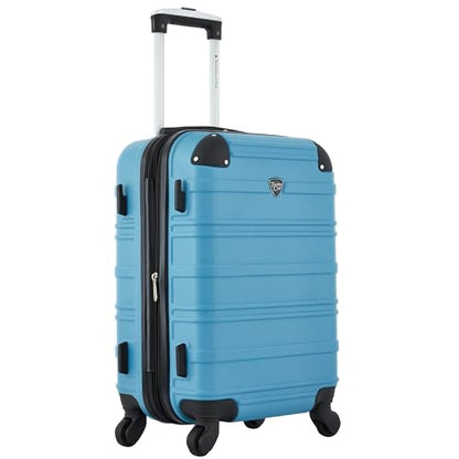 Travelers Club Phoenix Luggage, Blue Moon, 22-Inch Carry-On - color: Blue Moon, size: 22" Carry-On