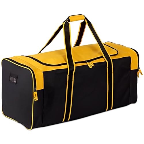 Jetstream Heavy Duty Multi Pocket Durable Sports Gym Equipment Travel Duffel Bag - color: XL 36" Gold, size: 36IN