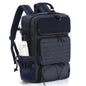 35l 1000D waterproof material,Tactical Backpack for Men and Women, Military Backpack with Shoe Compartment, Travel Hiking Hunting Gear Bag with Molle System, Blue - color: Navy Blue 35l