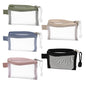 Skrfren 5pcs Mini Zipper Mesh Bags, 3" x 4.3" Nylon Small Zipper Mesh Pouch Key Holder Clear Travel Kit Storage Coin Purse Portable Cosmetic Pouch for Small Items Key Lipstick Credit Card