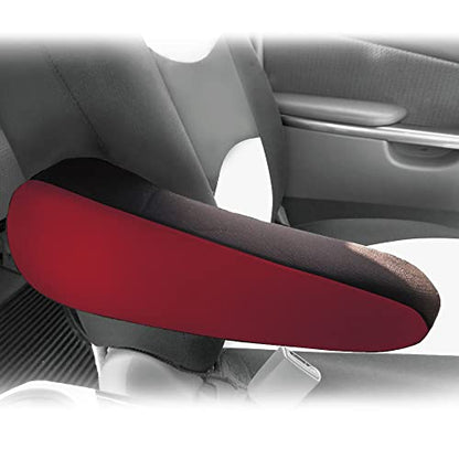 FH Group Flat Cloth Fabric Armrest Cover Semi-Universal Fit, One Pair Black - color: Black, style: Armrest Cover
