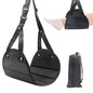 Airplane Travel Footrest Hammock, Airplane Foot Hammock to Relax Your Feet, Comfy Feet Hanger Plane Footrest for Long Trip, Feet Hammocks for Plane, Long Flight Foot Rest,Travel Essentials - color: Black