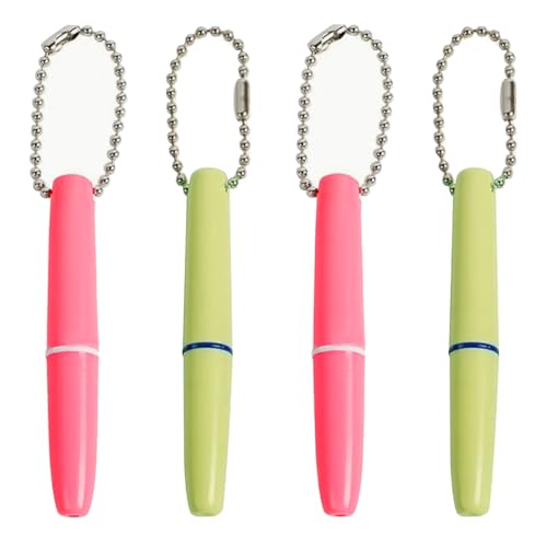 4PCS Reusable Dental Picks Kit Portable Teeth Stain Plaque Remover with Keychain with Keychain Tooth Erasers Tartar Eraser Tool Set for Travel, Pets & Oral Hygiene, Pink and Green - color: Pink and Green(pack of 4)