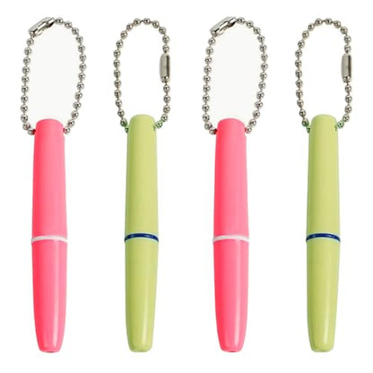 2PCS Reusable Dental Picks Kit Portable Teeth Stain Plaque Remover with Keychain with Keychain Tooth Erasers Tartar Eraser Tool Set for Travel, Pets & Oral Hygiene, Pink and Green - color: Pink and Green(pack of 2)