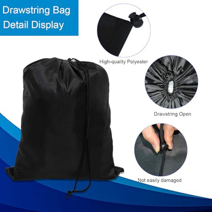 10-Pack Drawstring Bags with Toggle Closure - Lightweight & Durable Nylon Gym Bags for Sports, Travel and Daily Use - size: 7 x 8 Inch