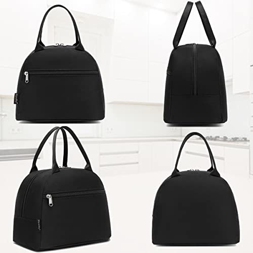 FlowFly Insulated Lunch Cooler Bag - Tote Bag Organizer for Women/Men, Black - color: Black