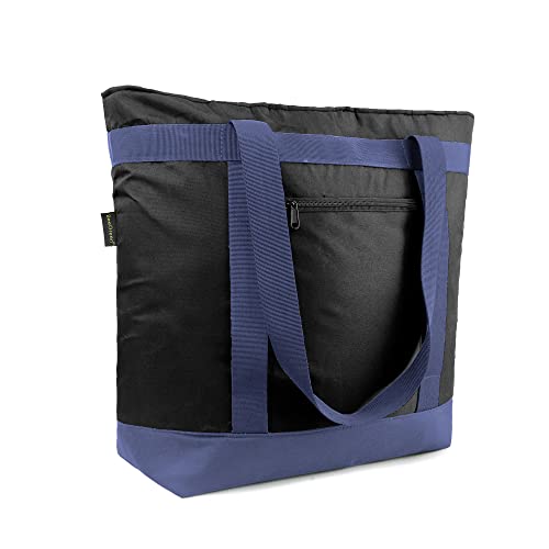 BeeGreen Insulated Cooler Bag Leakproof Freezer Shopping Tote for Groceries Heavy Duty Thermal Food Delivery Bag - color: Dark Black, style: Sling Cooler