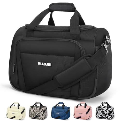 Underseat Carry On Luggage Lightweight Travel Tote Weekender Bag Overnight Duffle Bag for Travel, Travel Essentials Personal Item Travel Bag for Women and Men,Black-18Inch - color: Black, size: 18IN