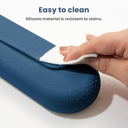 Silicone Electric Toothbrush Travel Case, Manual Toothbrush Travel Cover for Men and Women,Toothbrush Holder for Travel,Gym and More, Fits Most Manual and Electric Toothbrushes - Blue - color: Blue