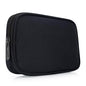 E-Tree Travel Tech Organizer Bag (8.66" x 5.51") – Canvas Electronics Accessories Case for Mouse, USB-C Charger, Cables, Power Bank, SSD, Dongle, Hub & Earphone | Toiletry & Cosmetics Pouch | Black