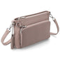 befen Anti Theft Genuine Leather Crossbody Bags for Women Handbags and Shoulder Basg with Built in Wallet RFID Leather Purse - color: Pink