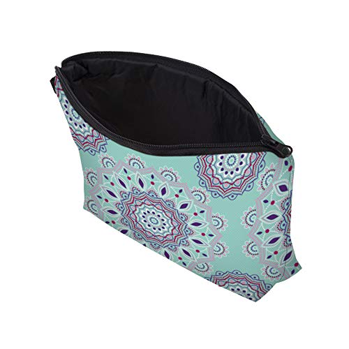 Deanfun Cosmetic Bag for Women, Mandala Flowers Waterproof Makeup Bags Roomy Toiletry Pouch Travel Accessories Gifts (51456) - color: 51456