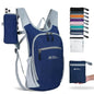 Hiking Backpack 10L/15L Small Daypack Lightweight Packable Travel Foldable Water Resistan for Women Men (Navy Blue, 15L) - color: Navy Blue, size: 15L