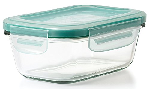 OXO Good Grips 1.6 Cup Smart Seal Leakproof Glass Rectangle Airtight Food Storage Container - size: 1.6 Cup, style: Glass