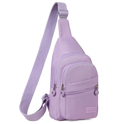 Banelu Small Sling Backpack Crossbody Bags for Women, Small Sling Bag Cross Body Bag Crossbody Purses - Purple - color: E Purple
