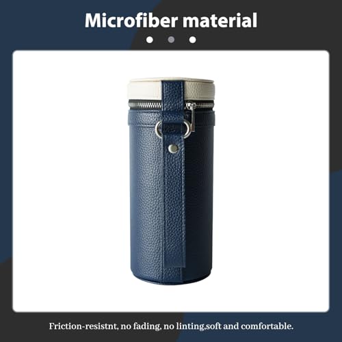 3 slots eyeglass case Leather sunglasses storage box, suitable for both men and women, Glasses Storage Holder Box - color: Blue/White