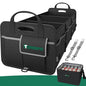 112L Large Capacity Car Trunk Organizer with 20L Insulated Fresh-Keeping Bag, Heavy-Duty 600D Waterproof Oxford Collapsible Storage for SUV, Sedan, Truck, 2 Securing Hooks & Reflective Strips - size: 112L (With Insulated Cooler)