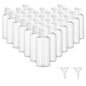 Dabacc 30 Pcs 2 oz Clear Plastic Empty Bottles with Flip Cap for Travel Size Liquids