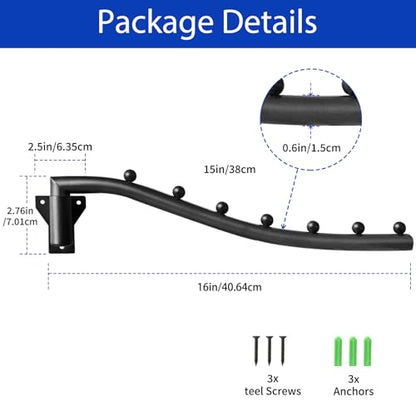 2pcs Swing Clothes Hanger Rack,Wall Mounted Clothes Rack,Heavy Duty Drying Rack,Clothes Hanger Organizer with Swing Arm Holder for Bathroom,Bedroom,Laundry Room,Swimming Pool