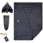 iClimb 3M Thinsulate Insulation Warm Camping Blanket Ultralight Compact - color: Dark Grey, size: 72.8” × 55”, 1 lb