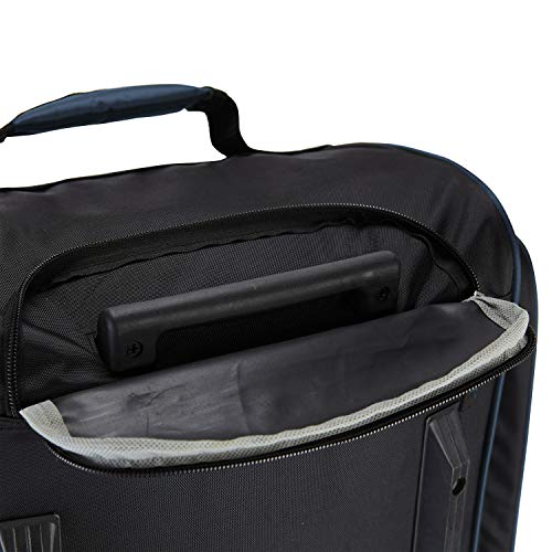 Travelers Club Xpedition 30 Inch Multi-Pocket Upright Rolling Duffel Bag - color: Blue