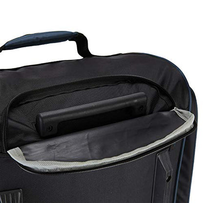 Travelers Club Xpedition 30 Inch Multi-Pocket Upright Rolling Duffel Bag - color: Blue