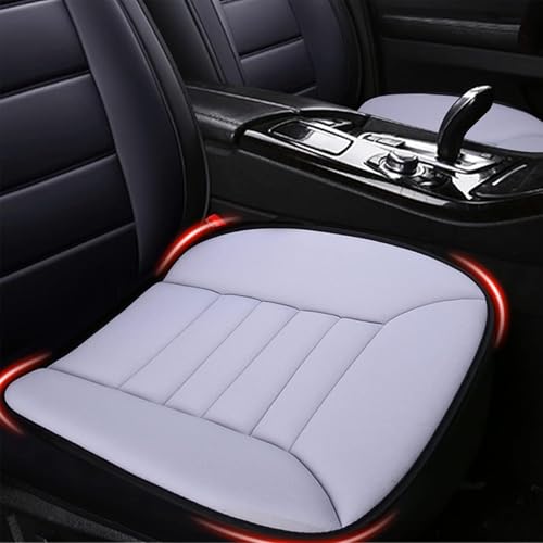 MYFAMIREA Car Seat Cushion Pad 1.2" Thick Comfort Seat Protector for Car Driver Seat Office Chair Home Use Memory Foam Seat Cushion with Non Slip Bottom, 20'' x 18.5'', Gray - color: Gray, size: 1 PCS