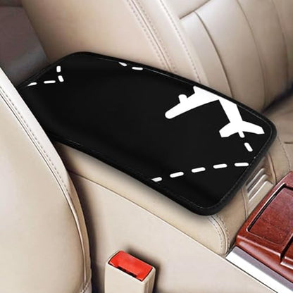Airplane Heart Universal Center Console Armrest Cover Pad Car Armrest Protector for Most Cars, Suvs & Trucks, Cushion with Easy Installation