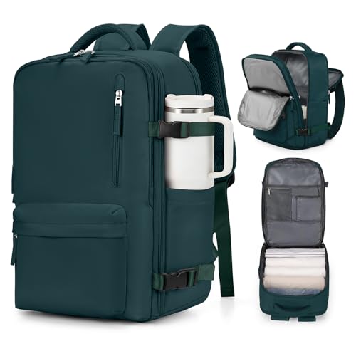 VGCUB Large Travel Backpack Bag for Women Men,Carry on Backpack,17 Inch Laptop Business Work Waterproof Backpack with Laptop Compartment,Person Item Flight Approved,Mochila de Viaje,Peacock Blue - color: Peacock Blue, style: Large