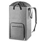 Laundry Backpack Bag, Bukere Extra Large 2 in 1 Laundry Hamper Basket for College Students Dorm Essentials, Adjustable Shoulder Straps, Freestanding Laundry Bag - color: Gray