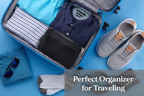 Cable Organizer – Sleek & Weatherproof Back Tech Pouch for Cords, Chargers, and Electronic accessories.