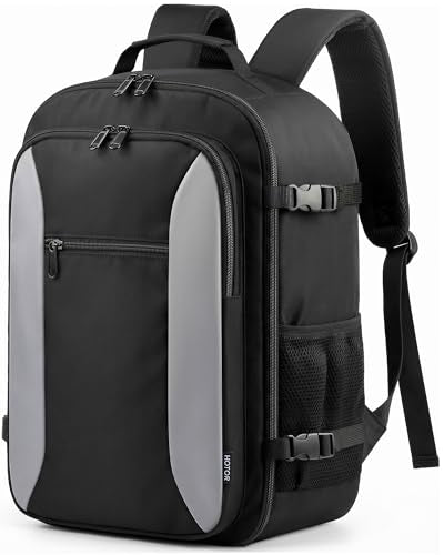 HOTOR Travel Backpack - TSA-Friendly Carry-On Backpack for Men & Women, Internal Luggage Straps & Waterproof Pocket, Perfect for Travel Essentials, Work, Commuting, 18.9" x 13.0" x 8.3", Black - size: 18.9" x 13.0" x 8.3"