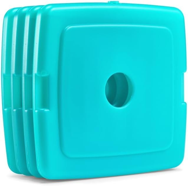 Cool Coolers by Fit + Fresh, Reusable & Long-Lasting Slim Ice Packs, Cold Packs for Lunch Boxes, Ice Packs for Lunch Bags, Green 12 Pack - color: Green (12 Pack)