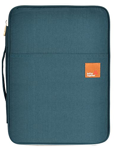 Lanola A4 Document Bags Portfolio Waterproof Business File Holder Travel Gear Organizer Electronics Accessories Bag - color: Blackish Green