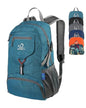 WATERFLY Small Lightweight Packable Backpack: 20l Ultra Light Foldable Travel Hiking Camping Daypack Day Pack for Man Woman - color: A-teal Blue