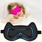 Kids Sleep Mask Eye Mask: 3D Contoured Cup Sleeping Masks, Blindfold with Adjustable Strap, Kids Eye Cover for Boys, Girls, Teens, Pressure-Free with Memory Foam Face Mask for Sleeping (Rose Red) - color: Rose Red