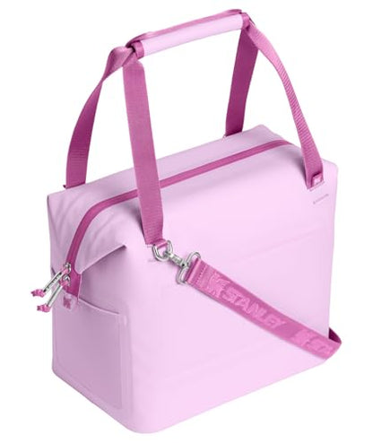 Stanley All Day Julienne Soft Cooler Bag and Lunch Box | Insulated Travel Bag with Zipper | BPA-Free - color: Soft Orchid, style: Max