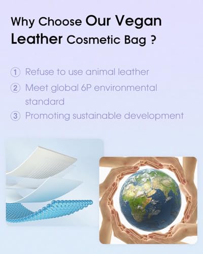Wandering Nature Clear Makeup Bag for Purse Mini Make up Bag Cute Cosmetic Pouch for Women with Slip-in Pockets Travel Toiletry Essentials Organizer Pouch,Blue Flower - color: Blue Flower