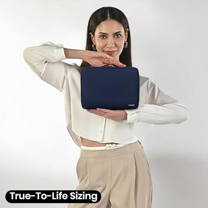 KAZAY Hanging Toiletry Bag with TSA Approved Detachable Pouch, Compact Travel Size Bag, Travel Toiletry Bag, Water Resistant, Premium Nylon, Travel Size Toiletries, Cosmetic Bag, Makeup Bag (Navy) - color: Navy