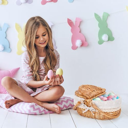 Happypicnic 12" Picnic Basket - Small Wicker Basket with Foldable Handle Lid & Removable Liner | Cute Picnic Basket Toy Empty for Kids, Gift, Halloween, Christmas, Valentines, Easter, Birthday, Flower - color: White Flower, size: Small