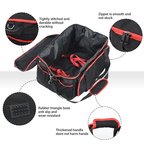 OTraki Grill Carry Case Compatible with Char-Broil Grill2Go X200, Portable Grill Storage Carry Bag, Cover Bag with Multi Storage Pockets for Outdoor Grill Tools & Accessories (Bag Only)