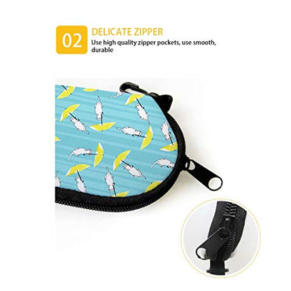 AFPANQZ Glasses Case with Carabiner Hanging Portable Neoprene Zipper Sunglasses Case Soft Lightweight - color: Basketball