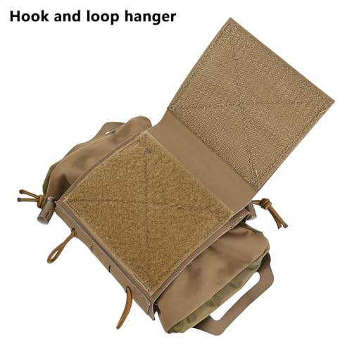 SABADO Rapid/Quick Deploy First Aid Kit Pack Tactical IFAK Pouch Two-Piece System Med Roll Carrier Hypalon Handle Outdoor Sport Hunting Bag - color: Coyote Brown