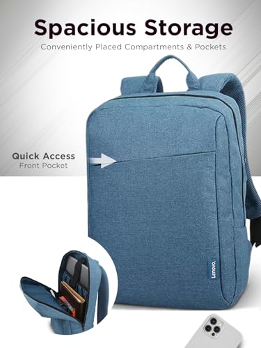 Lenovo Casual Laptop Backpack B210 - 15.6 inch - Padded Laptop/Tablet Compartment - Durable and Water-Repellent Fabric - Lightweight - Blue - color: Blue, size: 15.6 inch, style: B210