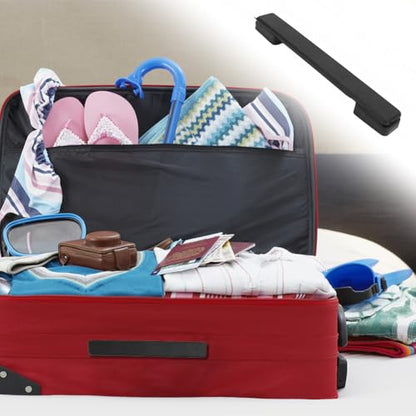 Tiiyee Luggage Handle, Plastic Suitcase Handle Replacement Soft Pull Repair Carry Strap Grip Spare Fix Holders Hardware Accessory Part for Black Boxes Cases Black Tone Old Broken 20cm Length